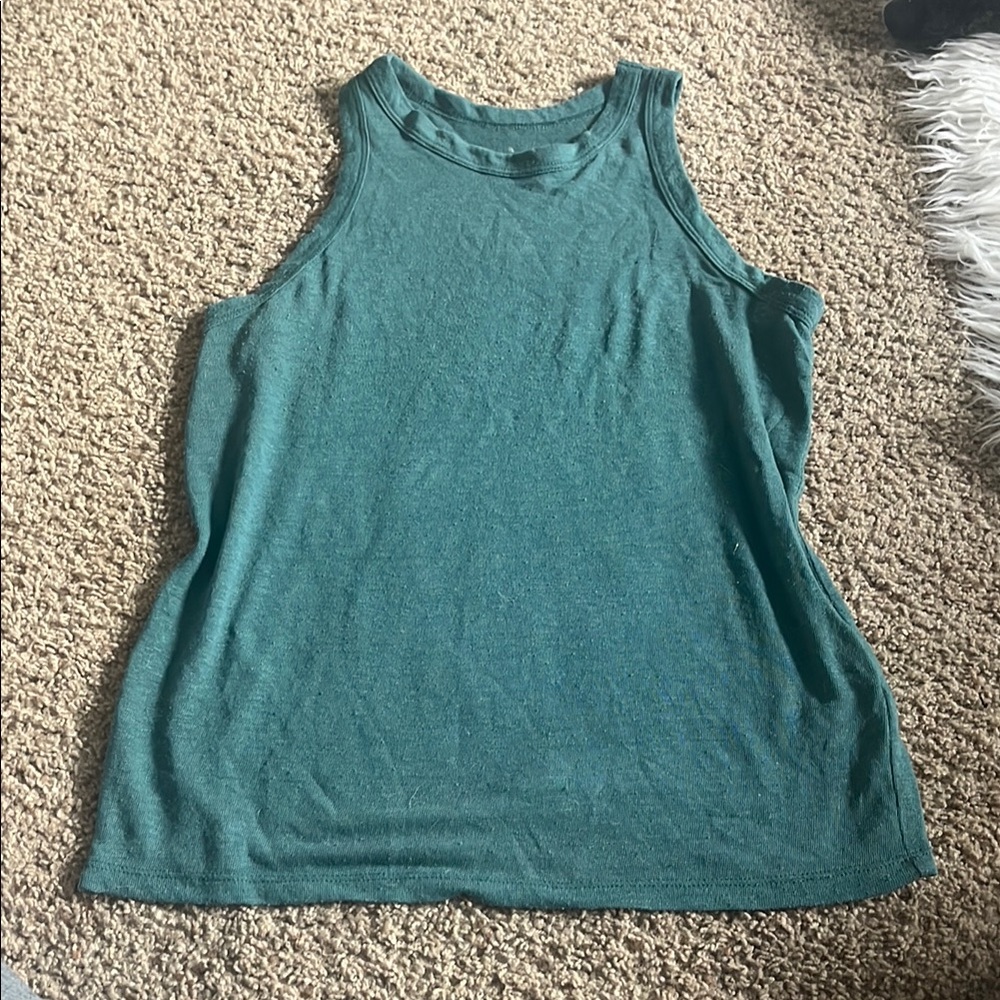 A New Day Green Tank Top